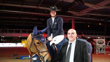 Charlotte Bettendorf wins Friday's feature class at CSI4* Jumping International de Liege