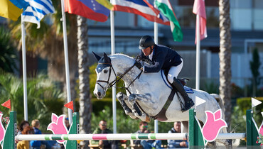 William Funnell and Billy McCain win the CSI2* Grand Prix   presented by Oliva Nova Beach and Golf Resort at the Autumn MET 2019