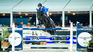 Christian Ahlmann and Solid Gold Z win the CSI4*-W FEI World Cup™ Al Shira'aa Longines Grand Prix