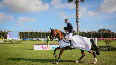 Ales Opatrny wins the CSI4* Grand Prix at the Sunshine Tour