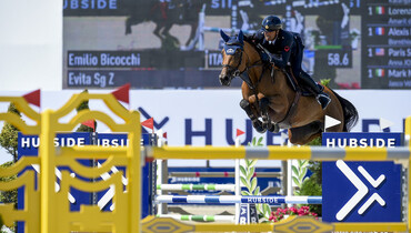 Emilio Bicocchi and Evita Sg Z win Friday's feature class at Hubside Jumping