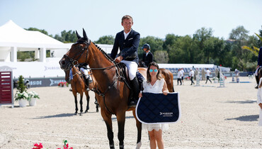 Bertram Allen and Lafayette Van Overis on top at Hubside Jumping Grimaud