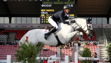 Ben Maher taking the lead in Herning