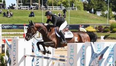 Nicole Shahinian-Simpson races Akuna Mattata to first prize in $72,900 American Gold Cup qualifier