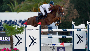Henrik von Eckermann and Peter Pan best at Hubside Jumping