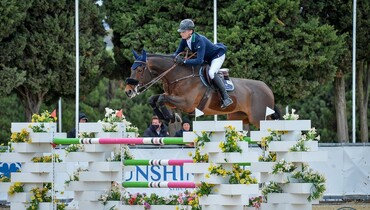 Denis Lynch and Spring Dark top Thursday's CSIO3* 1.50m in Vejer de la Frontera