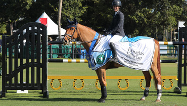 A winning birthday for Sydney Shulman and Azilis Du Mesnil in the $6,000 Douglas Elliman FEI 1.45m Jumpers