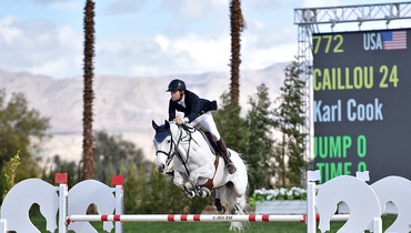 Karl Cook and Caillou 24 soar to victory in the $36,600 FEI 1.50M