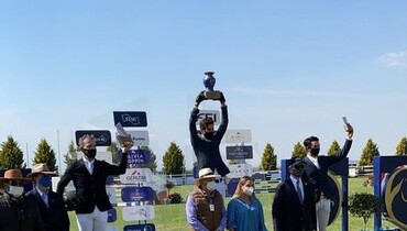 Manuel Chechic and Abril Giquadana Semilly win the CSI3* Grand Prix in Puebla
