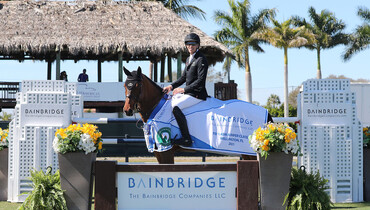 Fashionable finish for Glamour Girl and Henrik von Eckermann in the $6,000 CSI4* Bainbridge Companies 1.45m Jumpers