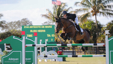 Bliss Heers and Antidote De Mars soar to success in the $50,000 Adequan® WEF Challenge Cup round 4