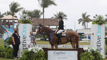 Jessica Springsteen and Volage Du Val Henry reign supreme in the $37,000 CaptiveOne Advisors 1.50m Classic