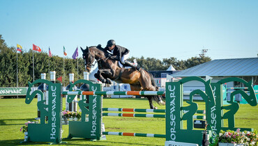 Jérôme Guery and Quel Homme de Hus win the CSI3* Horseware Grand Prix at the Sunshine Tour
