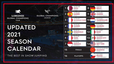 Updated Global Champions calendar for 2021 announced
