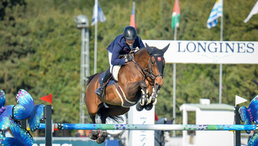 Olivier Perreau and GL Events Venizia D'Aiguilly with Friday's biggest win at the Sunshine Tour