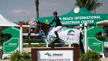 Emily Moffitt and Tipsy Du Terral top the $37,000 Adequan WEF Challenge Cup round 8 CSIO4*