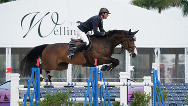 Maher masters $37,000 Adequan® WEF Challenge Cup round 10 CSI3* for the win aboard Ginger-Blue