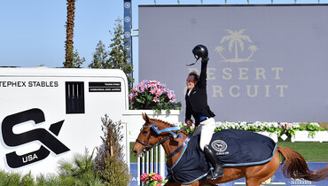 Nicky Galligan and Javas Miss Jordan take the $250,000 FEI Grand Prix CSI4* at Thermal