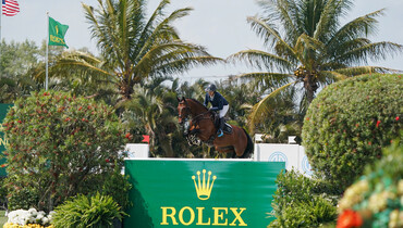 Ashlee Bond blazes to the top in the $137,000 Adequan® WEF Challenge Cup round 11 CSI5*
