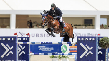 Eduardo Menezes and H5 Elvaro win Thursday's CSI4* 1.45m Longines Ranking class at Hubside Jumping