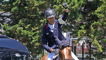 The horses and riders for the CSI5* Masters of Chantilly