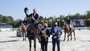 Jens Fredricson and Markan Cosmopolit win CSIO3* 1.50m Helgstrand Grand Prix in Uggerhalne