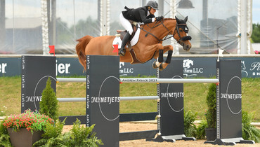 Tiffany Foster and Vienna conclude week II of Traverse City Spring Horse Show with win in $72,900 Four G Surfaces Grand Prix CSI2*