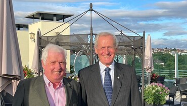 John Roche awarded with the German Reiterkreuz in silver by the German Equestrian Federation