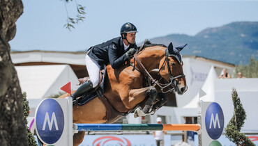 Mathieu Billot and Bad Boy du Bobois top Friday's CSI4* 1.50m class at Hubside Jumping