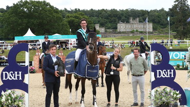 Grand Prix glory for David Simpson at the Dodson & Horrell Bolesworth International Horse Show