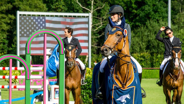 Jessica Springsteen soars to the win in blistering speed class at Tops International Arena