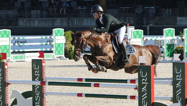 Conor Swail and Theo 160 swing $6,000 Speed Stake CSI 2* win