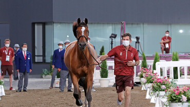 Photo special: Colourful horse inspection kicks off Olympic action for the jumpers