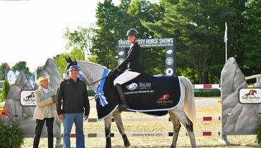 Hunter Holloway and Pepita Con Spita close out GLEF IV with win in $72,900 North Face Farm Grand Prix CSI2*