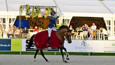 Sanne Thijssen and Con Quidam RB win Friday's feature class at CSI4* Sentower Park