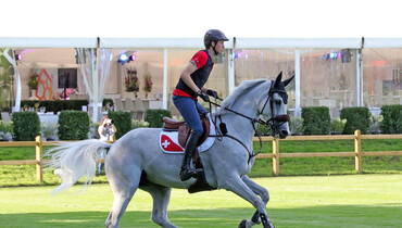 Out and about at the training session for the Longines FEI European Championships 2021