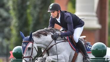 Eduardo Menezes wins the 1.45m Recon Metal One Round at Spruce Meadows 'National'