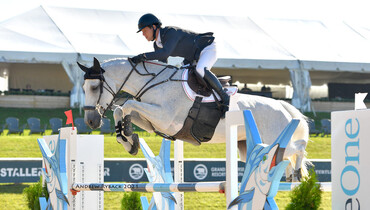 Shane Sweetnam and Indra Van De Oude Heihoef clinch top honors in $36,600 Elk Rapids Marina 1.45m Speed CSI3*