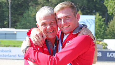 All the feels....as the Swiss win team gold at the Longines FEI European Championships 2021