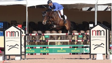 Doda de Miranda and AD Amigo B win 1.45m Speed at the 2015 Winter Equestrian Festival