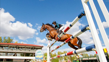 Ashlee Bond and Donatello 141 best in the Pepsi Challenge at Spruce Meadows 'North American'
