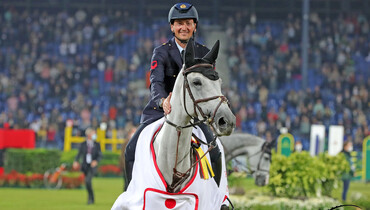 Lorenzo de Luca and Naomi van het Keizershof win the Sparkassen Youngster Cup Final at CHIO Aachen