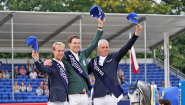 Not Just A Dream for Harm Lahde at the FEI WBFSH Jumping World Breeding Championship for Young Horses 2021