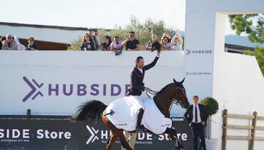 Eduardo Pereira de Menezes and H5 Chaganus top the CSI5* 1.60m Grand Prix at Hubside Jumping Grimaud