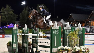 Sydney Shulman and Villamoura earn repeat victory in the $50,000 International Jumper Speed Final at 2021 WIHS