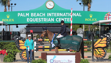 Brianne Goutal-Marteau and Tanael Des Bonnes top the $37,000 'Score At The Top' 1.45m CSI4*