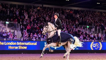 Home win for Jack Whitaker in the Longines Christmas Cracker at London International Horse Show