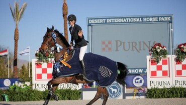 Kerri Potter and Quitana 11 are quick to win $138,800 Purina Grand Prix 1.55m CSI3*