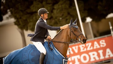 Victory for Dominique Hendrickx and Vintadge de la Roque in the CSI4* 1.45m Pavo Small Grand Prix at the Andalucia Sunshine Tour