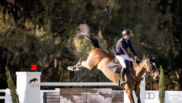 Santiago Lambre and Comtess win the Live Oak International CSI4*-W Longines Grand Prix qualifier